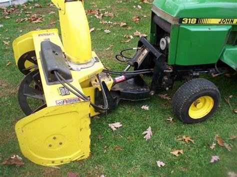 Ready to blast winter weather away with your John Deere 1023E, 1025R or 2025R Follow these instructions for installing your snow blower. . John deere 318 snowblower installation